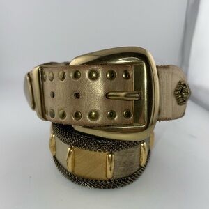 Vintage NOS Chain mail Sand Castle Leather Goods Size 33​​​​​​​​​​​​​